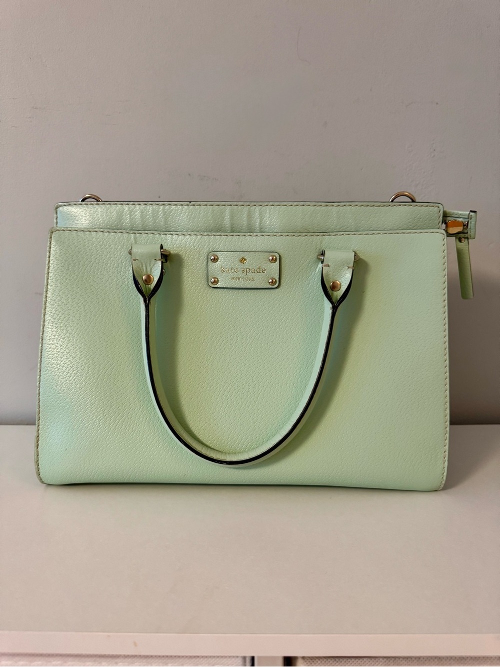 Kate Spade Cedar Street Hayden Satchel - Mint Green